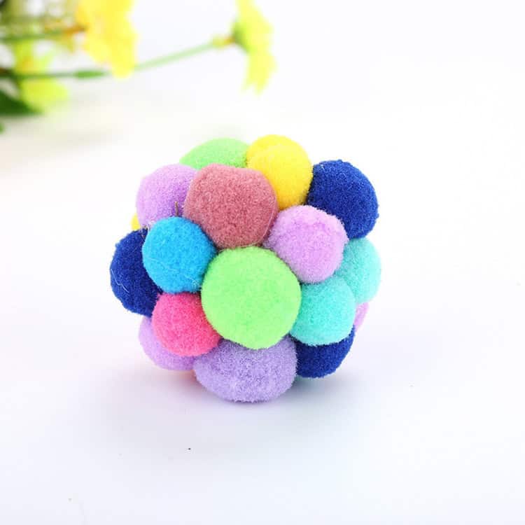 Colorful Handmade Bells Cat Bouncy Ball - Set of 3 Pet Toys 7 Colorful Handmade Bells Cat Bouncy Ball - Set Of 3 Pet Toys - Image 7