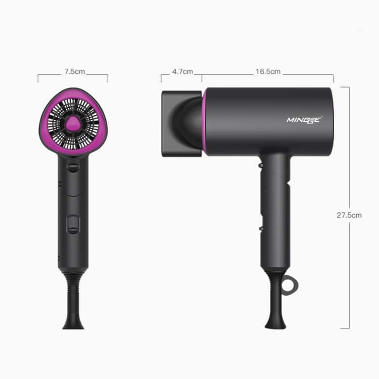 Mingge T1 1800W High-power Hair Dryer - Fast Drying, Cold Hot Air, Folding Design 3 Mingge T1 1800W High-Power Hair Dryer - Fast Drying, Cold Hot Air, Folding Design - Image 3