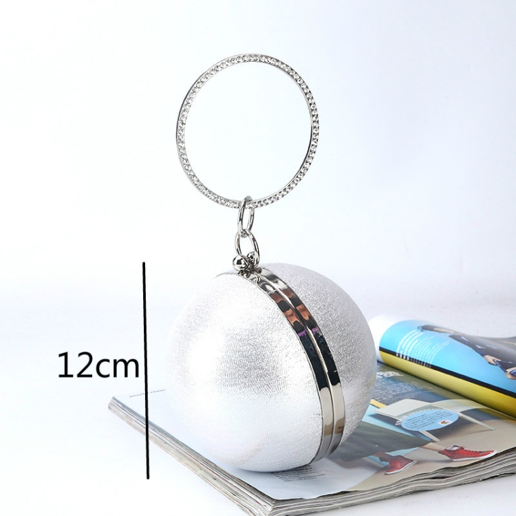 Elegant Round Ball Evening Bag - PU Banquet Makeup Clutch for Ladies 2 Elegant Round Ball Evening Bag - Pu Banquet Makeup Clutch For Ladies - Image 2