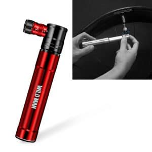 WILD MAN Portable Bike Pump - Us And French Mouth, Mini Sports Pump
