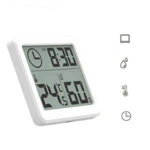 3.2" LCD Multifunction Electronic Temperature Humidity Clock for Efficient Monitoring