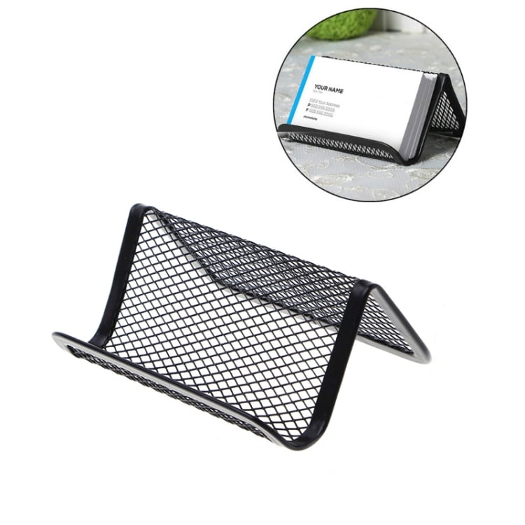 10-Piece Metal Mesh Office Card Holder Set - Practical & Convenient Organizer 1 10-Piece Metal Mesh Office Card Holder Set - Practical &Amp; Convenient Organizer