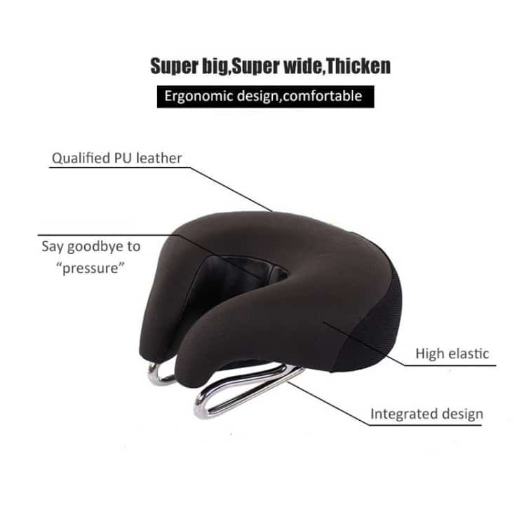 Mountain Bike Noseless Saddle: Thickened Soft Cushion for Ultimate Comfort 3 Mountain Bike Noseless Saddle: Thickened Soft Cushion For Ultimate Comfort - Image 3
