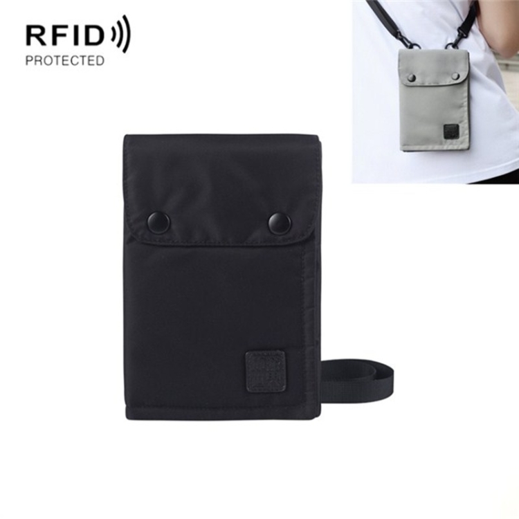 RFID-Blocking Nylon Passport & Phone Neck Pouch: Waterproof & Antimagnetic. 1 Rfid-Blocking Nylon Passport &Amp; Phone Neck Pouch: Waterproof &Amp; Antimagnetic.