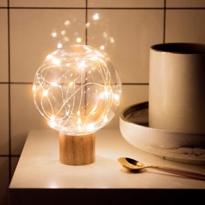 Starry Night USB Wood LED Light for Ambient Atmosphere - Illuminate Your Space