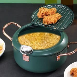Household Non-Stick Mini Frying Pot with Temperature Control - Versatile Fryer