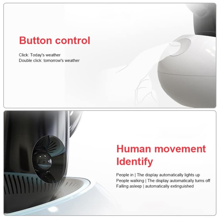 Smart Cloud Weather Time Light Alarm Clock - Multifunctional Child Wake-Up Timer 4 Smart Cloud Weather Time Light Alarm Clock - Multifunctional Child Wake-Up Timer - Image 4