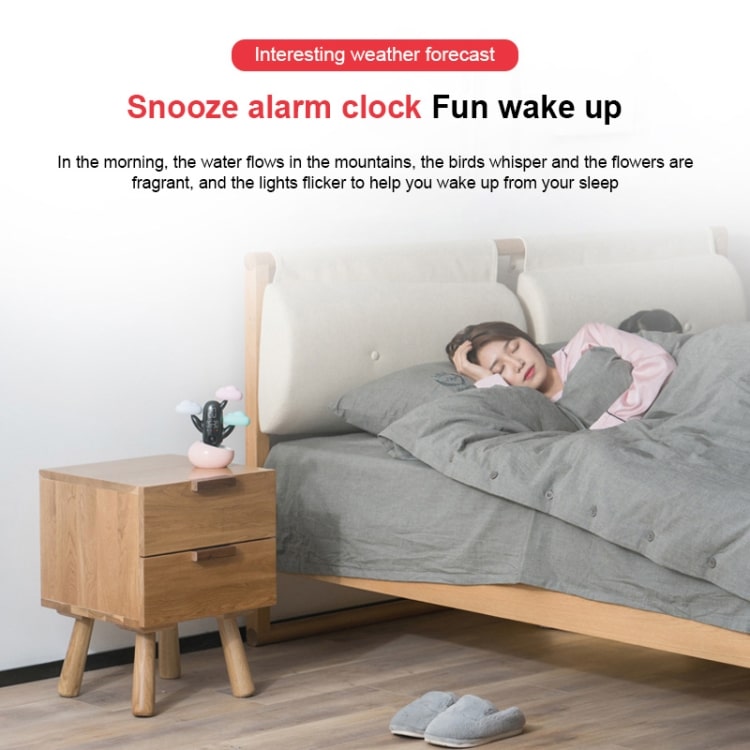 Smart Cloud Weather Time Light Alarm Clock - Multifunctional Child Wake-Up Timer 8 Smart Cloud Weather Time Light Alarm Clock - Multifunctional Child Wake-Up Timer - Image 8