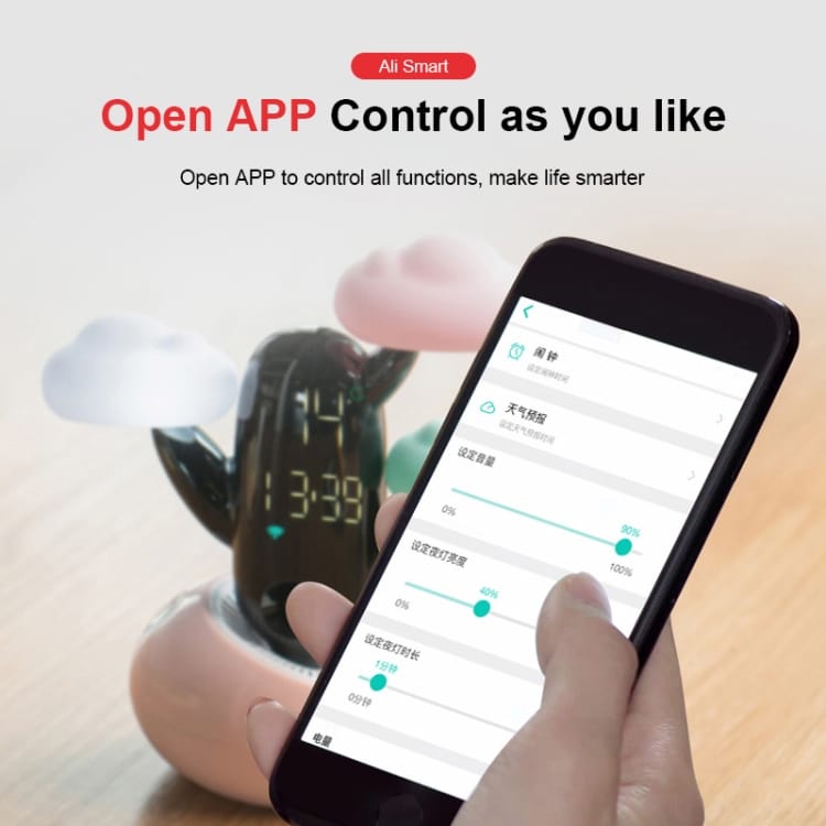 Smart Cloud Weather Time Light Alarm Clock - Multifunctional Child Wake-Up Timer 10 Smart Cloud Weather Time Light Alarm Clock - Multifunctional Child Wake-Up Timer - Image 10