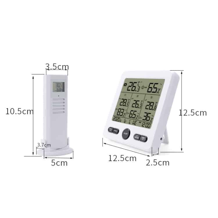 Multi-Function Wireless Thermometer & Hygrometer - High-Precision, Color Alarm 9 Multi-Function Wireless Thermometer &Amp; Hygrometer - High-Precision, Color Alarm - Image 9