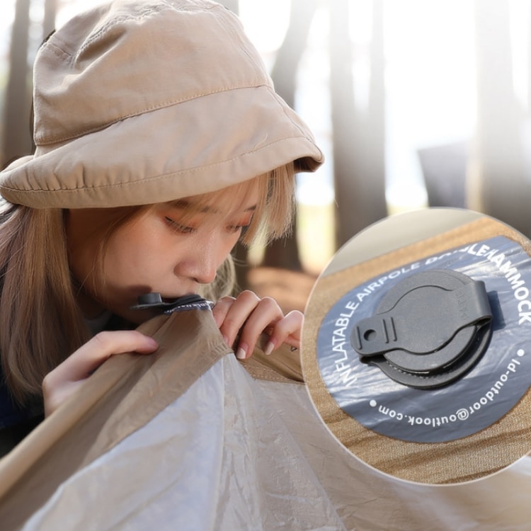 Outdoor Double Inflatable Hammock 270x140cm - Anti-Rollover Camping Swing 2 Outdoor Double Inflatable Hammock 270X140Cm - Anti-Rollover Camping Swing - Image 2