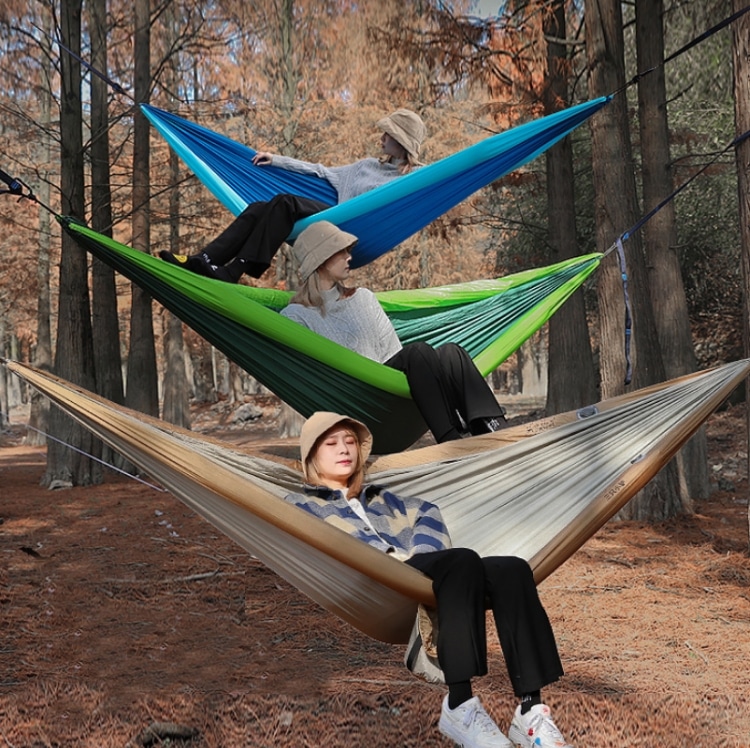 Outdoor Double Inflatable Hammock 270x140cm - Anti-Rollover Camping Swing 5 Outdoor Double Inflatable Hammock 270X140Cm - Anti-Rollover Camping Swing - Image 5