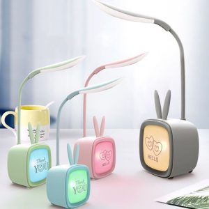 Pet USB Table Lamp - Energy-Saving LED Night Light, Random Color - 2 PCS
