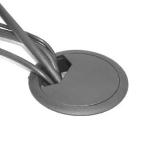 ABS Plastic 80mm Round Cable Box for Computer Desks (White) - Conceal Wires