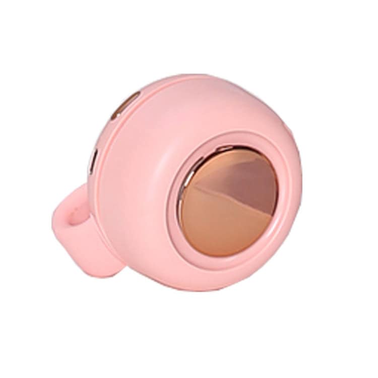 Whirlwind Leafless Fan: Portable Clip Waist Fan - MF019 Small, Cooling Power! 6 Pink Wireless Earbud With A Round Design And A Gold Accent On The Front.