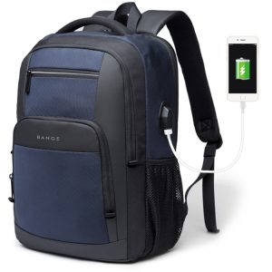BANGE BG-1921 Waterproof College Backpack with USB Charging Port
