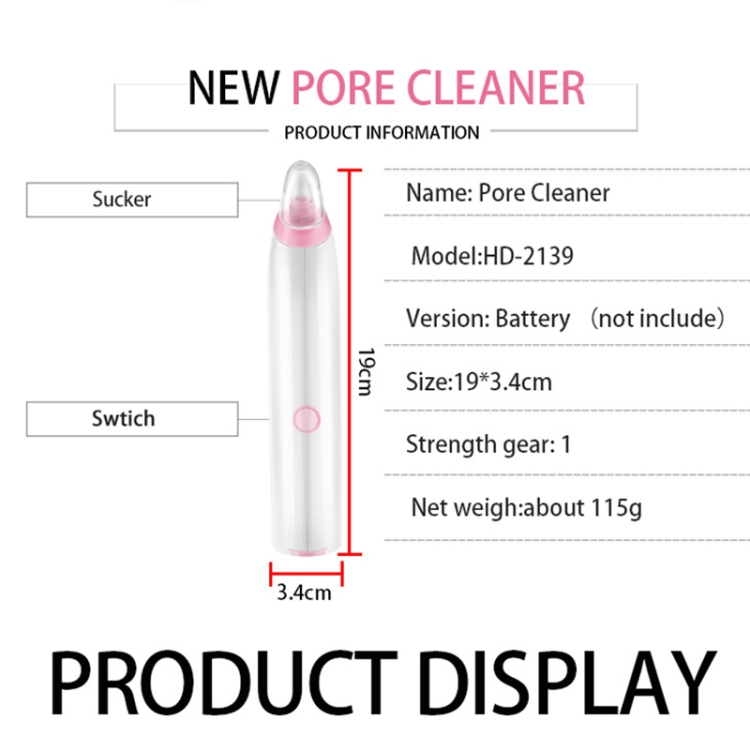 Blackhead Suction Device Pore Cleaner - Facial Beauty Enhancement 4 Blackhead Suction Device Pore Cleaner - Facial Beauty Enhancement - Image 4