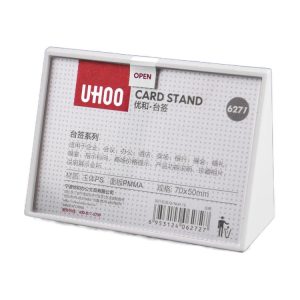 Acrylic Triangle Student Desk Seat Board - White Price Tag Holder