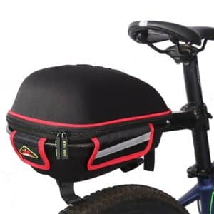 West Biking Hard Shell Tail Bag - Big Capacity with Rain Cover