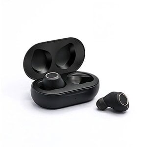 Wireless Bluetooth earbuds with charging case, portable and sleek design, ideal for music lovers and on-the-go use. Perfect for seamless audio experience and hands-free calls.