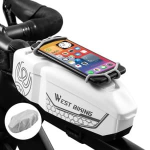 WEST BIKING Waterproof Front Beam Top Tube Bag - Ideal for Mountain & Road Bikes