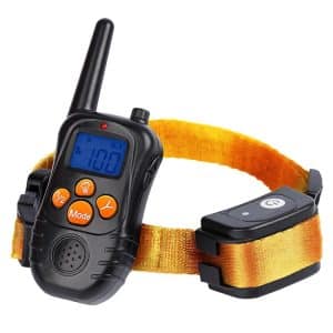 998DC Bark Stopper Remote Shock Collar - Pet Training Device with UK Plug