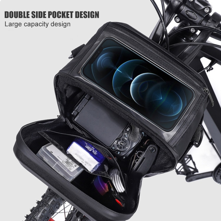WILD MAN GS9 Mountain Bike Handle Bag - Touch Screen EVA Hard Shell Bag 7 Wild Man Gs9 Mountain Bike Handle Bag - Touch Screen Eva Hard Shell Bag - Image 7