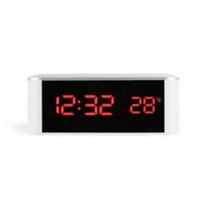 Smart LED Mirror Clock with Thermometer - Stylish & Functional Home Essential