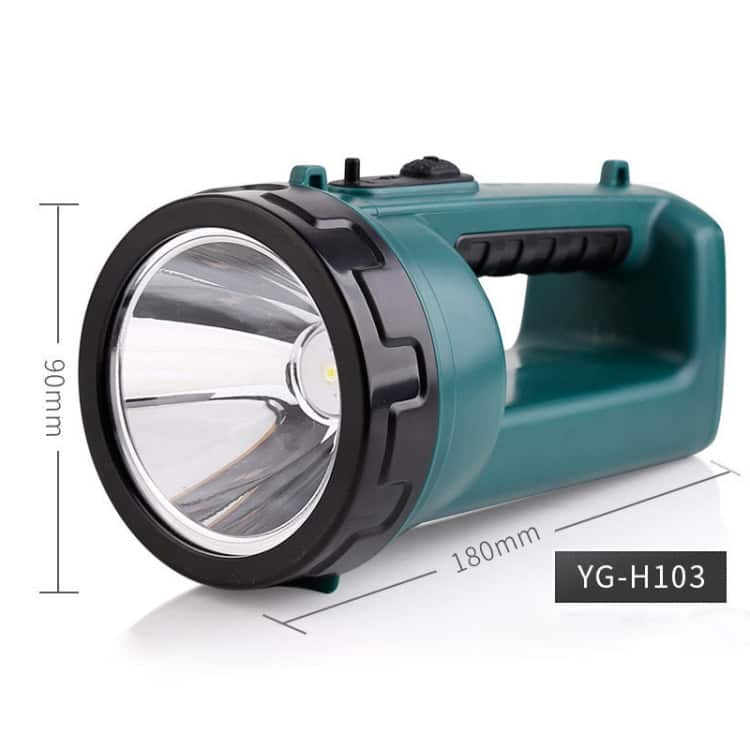 YAGE H103 Rechargeable LED Searchlight - High Power Emergency Flashlight 3 High-Powered Rechargeable Led Flashlight With 90Mm Diameter, 180Mm Length, Rugged Design, Ideal For Outdoor, Camping, And Emergency Use, Featured On Syndmart.