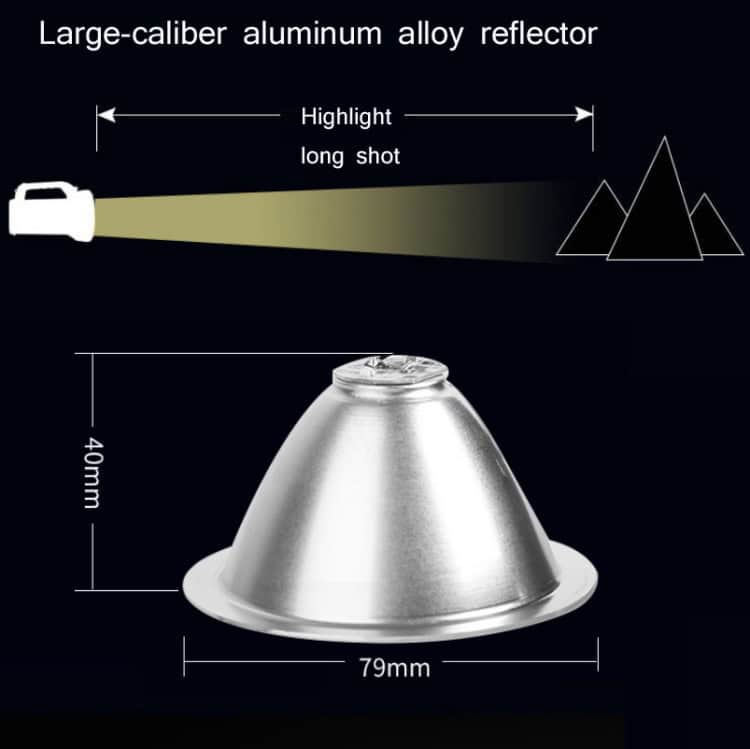 YAGE H103 Rechargeable LED Searchlight - High Power Emergency Flashlight 6 Shining Aluminum Alloy Reflector For Stage Or Outdoor Lighting - High-Quality, Durable Lighting Accessory.