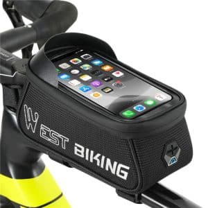 WEST BIKING Reflective Touch Screen Rider Bike Mobile Phone Bag - 6.9 Inches