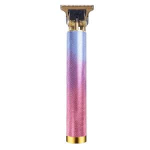 Precision Carved Hair Clipper with Hollow T-Shaped Steel Head & USB Charging