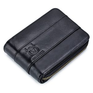 CAPTAIN 025 Genuine Leather Multi-Function Card Tap Wallet - Classic Style