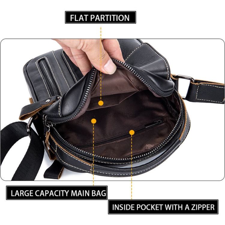 BUFF CAPTAIN 037 Men's Sports Leather Messenger Bag - Soft & Stylish Shoulder Bag 4 Buff Captain 037 Men'S Sports Leather Messenger Bag - Soft &Amp; Stylish Shoulder Bag - Image 4