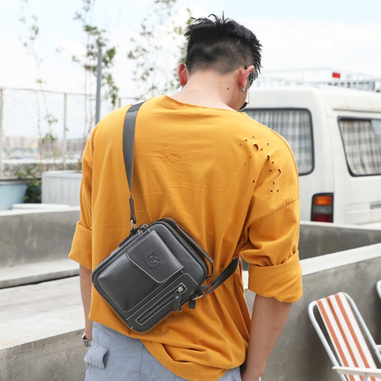 BUFF CAPTAIN 037 Men's Sports Leather Messenger Bag - Soft & Stylish Shoulder Bag 6 Buff Captain 037 Men'S Sports Leather Messenger Bag - Soft &Amp; Stylish Shoulder Bag - Image 6