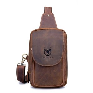 BUFF CAPTAIN 133 Men Leather Retro Shoulder Bag - Stylish & Functional
