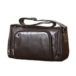 Buff Captain Genuine Leather Sports Messenger Bag for Men - HKDJB--001