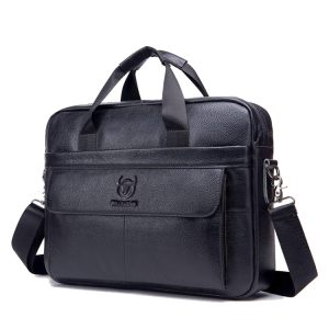 Executive Collection: Men's Leather Briefcase & Computer Handbag
