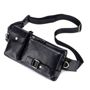 BULL CAPTAIN 020 Men's Small Waist Bag: Multi-Function Crossbody Chest Bag
