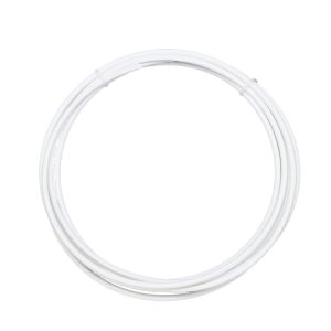 Flexible white silicone gasket for industrial sealing applications.