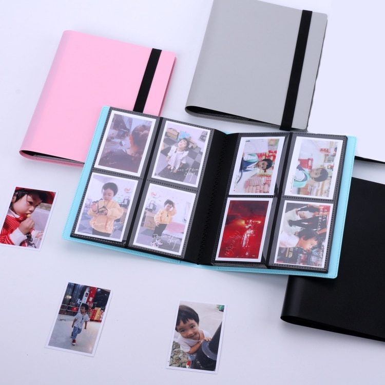 3" Elastic Solid Color Photo Album - Large Capacity for Photos & Cards 2 3&Quot; Elastic Solid Color Photo Album - Large Capacity For Photos &Amp; Cards - Image 2