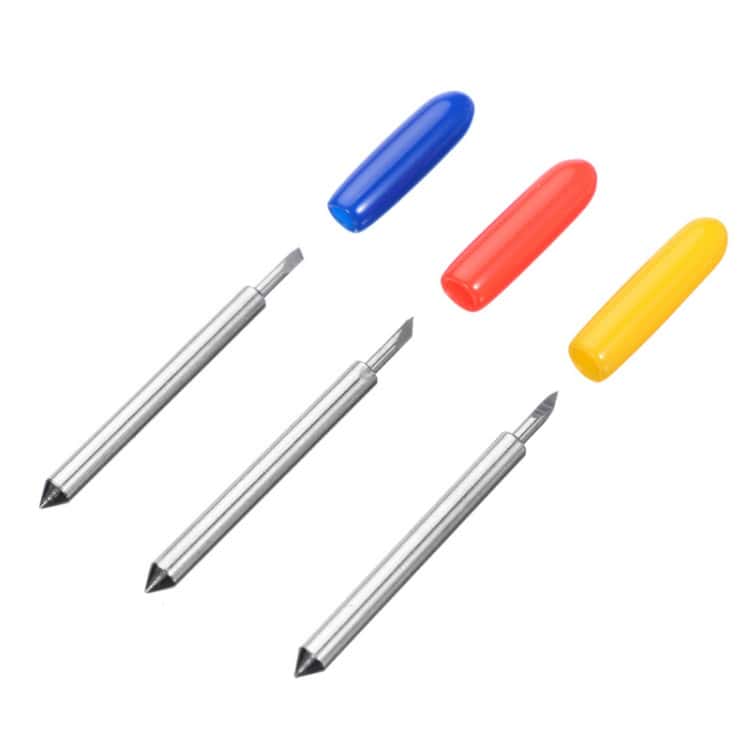 15 PCS Roland Wood Trick Knife Set - Precision Engraving Tool 4 Colorful Highlighters With Replaceable Tips For Office Or School Use. Bright Blue, Red, And Yellow Caps With Metallic Silver Pens. Perfect For Emphasizing Important Documents And Notes.