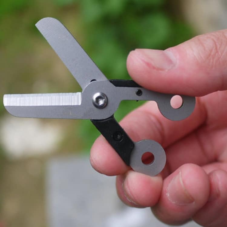 Stainless Steel Mini Scissors - Anti-Loss EDC for Outdoor Use - Compact & Durable 1 Stainless Steel Mini Scissors - Anti-Loss Edc For Outdoor Use - Compact &Amp; Durable