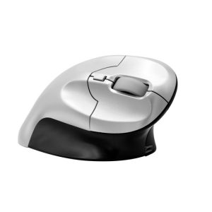 Wireless computer mouse for office and gaming, ergonomic design, high precision pointer device, black and white color, USB connectivity, Syndmart tech accessory.