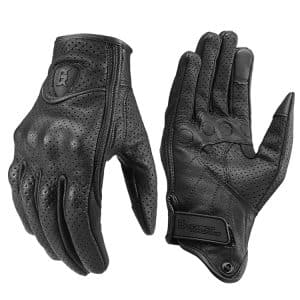 GHOST RACING GR-ST06 Breathable Leather Motorcycle Gloves • Anti-Fall Design