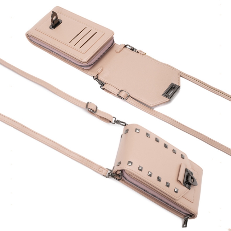 Rivet Diamond Mobile Phone Bag - Ladies Shoulder Crossbody - F835, Elegant Design 7 Rivet Diamond Mobile Phone Bag - Ladies Shoulder Crossbody - F835, Elegant Design - Image 7