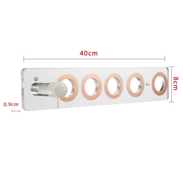 Dyson Compatible Acrylic Hair Dryer Storage Bracket - Punch-Free Holder 2 Dyson Compatible Acrylic Hair Dryer Storage Bracket - Punch-Free Holder - Image 2