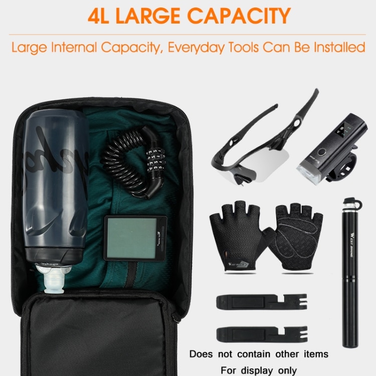 WEST BIKING Electric Bike Back Seat Storage Bag - Waterproof & Mountain Ready 4 West Biking Electric Bike Back Seat Storage Bag - Waterproof &Amp; Mountain Ready - Image 4