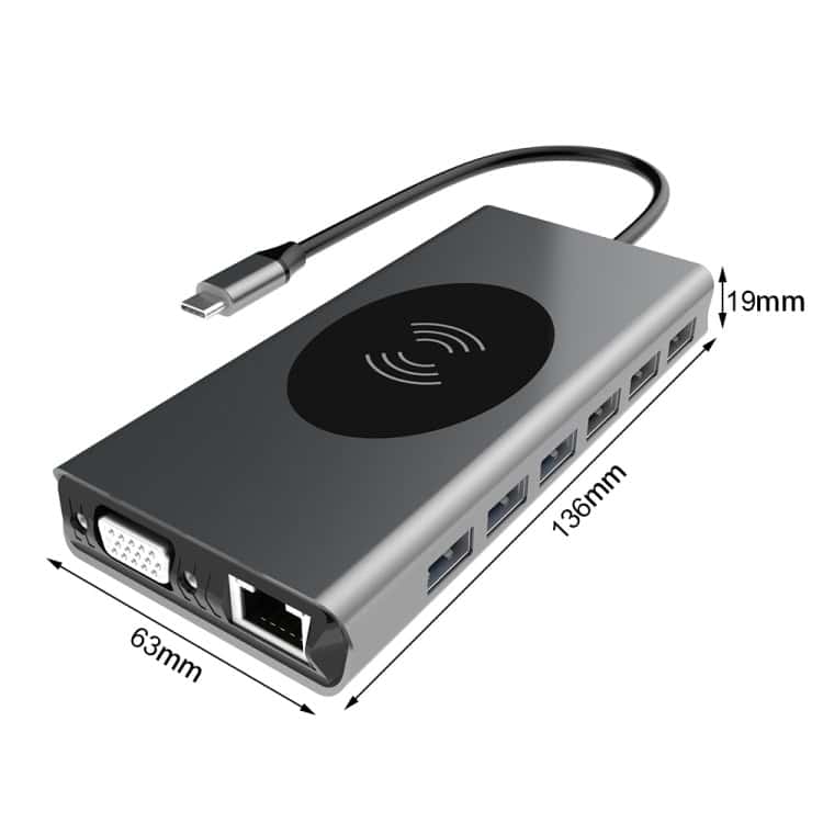 Charge & Connect: BX15W Type-C Docking Station with Wireless Charging 3 Charge &Amp; Connect: Bx15W Type-C Docking Station With Wireless Charging - Image 3