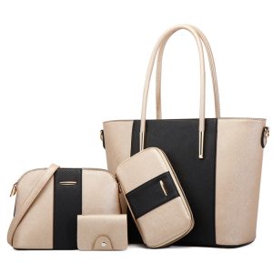 Chic 4-in-1 PU Diagonal Handbag - Stylish, Spacious, and Versatile!